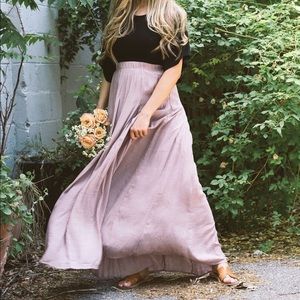 Mauve Maxi Skirt